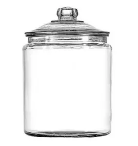 Heritage Hill Glass Jar with Lid, 0.5 Gallon, 2.72 lb