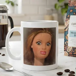 Barbee Funny Disgusted Face 11oz Ceramic Tea Mug, Funny Gift,    Mug for Work   Coffee Cup   Drinkware