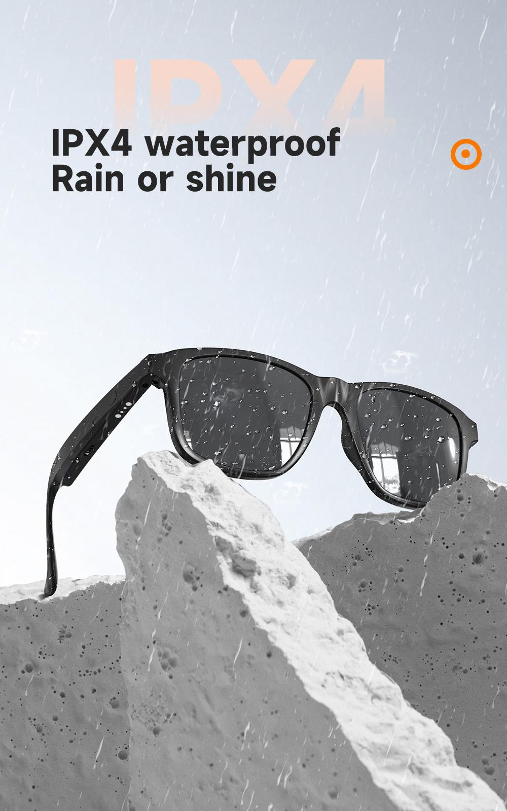 Wireless Smart Glasses with Bluetooth Audio, Open Ear Headphones Sunglasses, Hands-Free Calling, UV Protection, Long Battery Life, Perfect for Travel & Outdoor