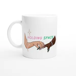 Wicked Movie Themed Mug - Holding Space Meme, Christmas Meme Mug, 100% Ceramic Mug, Christmas Gifts