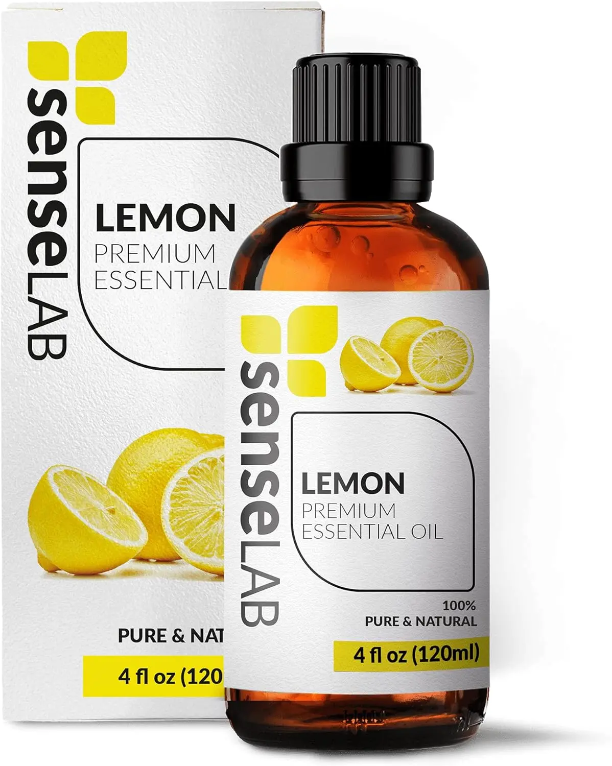 SenseLAB lemon essential oil -100% pure extract lemon oil - therapeutic grade lemon essential oil - moisturizing lemon oil - mood boosting o Healthcare Fitness Solution Therapy Wellness Aromatherapy Treatment Healthy Health Healthcare Fitness