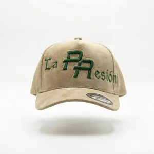 SUEDE SNAPBACK "LA PRESION" EMBROIDERY HAT - Stylish Suede Material for Casual & Sports Events - Secure Fit & Trendy Design