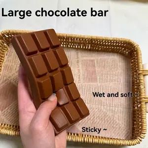 Slow Rebound Squishy Toy Bread Toast Chocolate Pie Pineapple Bun Small Realistic Food Butter Stick, Fun Stress Relief Gift