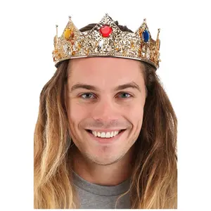 Gold King Costume Crown for Men