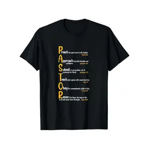 Pastor Preacher Minister Clergy Bible Verse Definition T-Shirt, Loose style new unisex short-sleeved T-shirt, casual and comfortable, 100% cotton, S-XXXL vintage