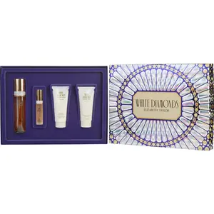 White Diamonds Set-Edt Spray 3.3 Oz & Body Cream 3.3 Oz & Body Wash 3.3 Oz Eau De Parfum Spray 0.5 Oz For Women