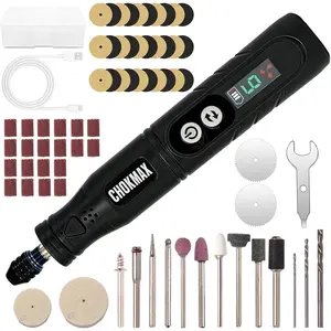 Tool, 6-Speed Working Sreen Display Kit with Collet and Front LED Light, 68 Accessories Art Craft Tool for Engraving, Sanding, Polishing, Drilling, Grinding