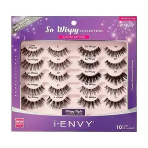 I-ENVY The Ultimate So Wispy Strip Lash Collection: 10-Pair Variety Pack I-ENVY The Ultimate So Wispy Strip Lash Collection: 10-Pair Variety Pack