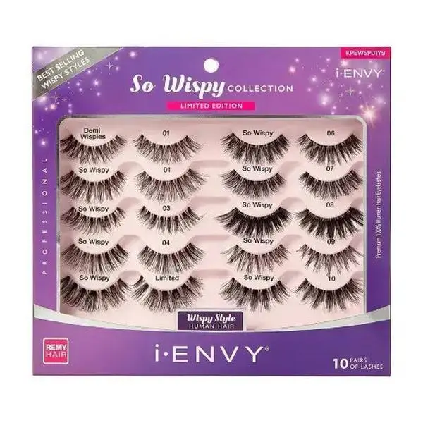 I-ENVY The Ultimate So Wispy Strip Lash Collection: 10-Pair Variety Pack I-ENVY The Ultimate So Wispy Strip Lash Collection: 10-Pair Variety Pack