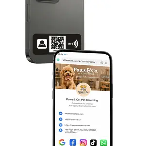 NFC Digital Business Card Phone Sticker – Tap to Share – Personalized Profile
