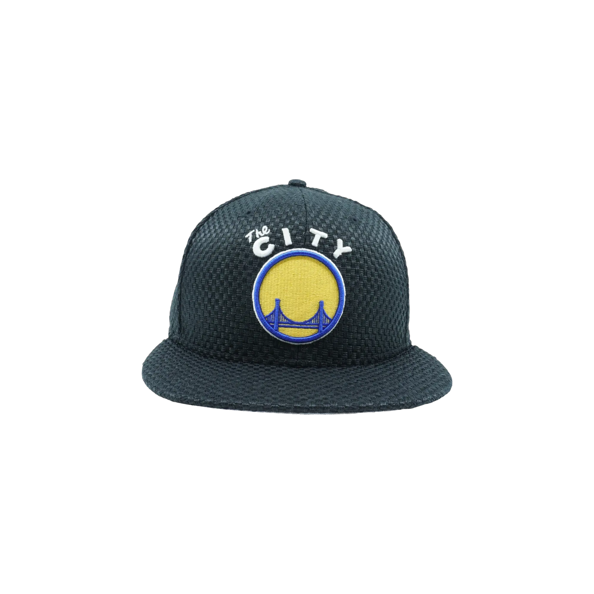59FIFTY Golden State Warriors 2016 'The City' Street Flow Fitted Hat "Black Weave Pattern" NE595