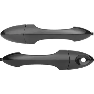 Pair of Exterior Door Handle Compatible With Ford Focus 2000-2007,Front Left Drive & Right Passenger Side Replaces OE# 79354,YS4Z5420966AAA,Smooth Black