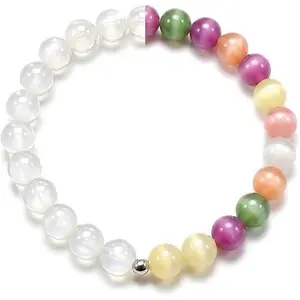 B Dopamine Bracelets Mood Bracelets UV Reactive Color Changing Beaded Bracelet Set Rainbow Summer Accessories for Women