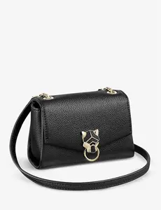 Pre-owned Cartier Leather Mini Bags Black Panthere Mini Crossbody Bag T25101282