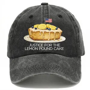 Justice For Lemon Pound Cake Hat, Afromann Case Closed Cap, Cake Humor, The Sweetest Birthday Gift