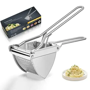Large 22oz Potato Ricer, Heavy Duty Stainless Steel Potato Masher and Ricer Kitchen Tool, Press and Mash Kitchen Gadget For Perfect Mashed Potatoes