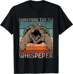 Retro Snapping Turtle Whisperer T-Shirt