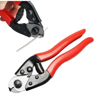 Cable Cutter Wire Cutter Heavy Duty Up to 1/8" 5/32" Stainless Steel Aircraft Wire Rope for Deck Railing Metal Fence Bicycle Brake Bike DIY Project
