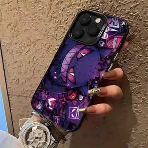 Cartoon Anime Villain Monster G-Gengars Phone Case Suitable for Iphone 17, 16E, 16, 15, 14, 13, 12, 11 Mini Pro Max Air X XR XSMAX 8 7 Plus, Anti-Drop Frosted Back Cover.