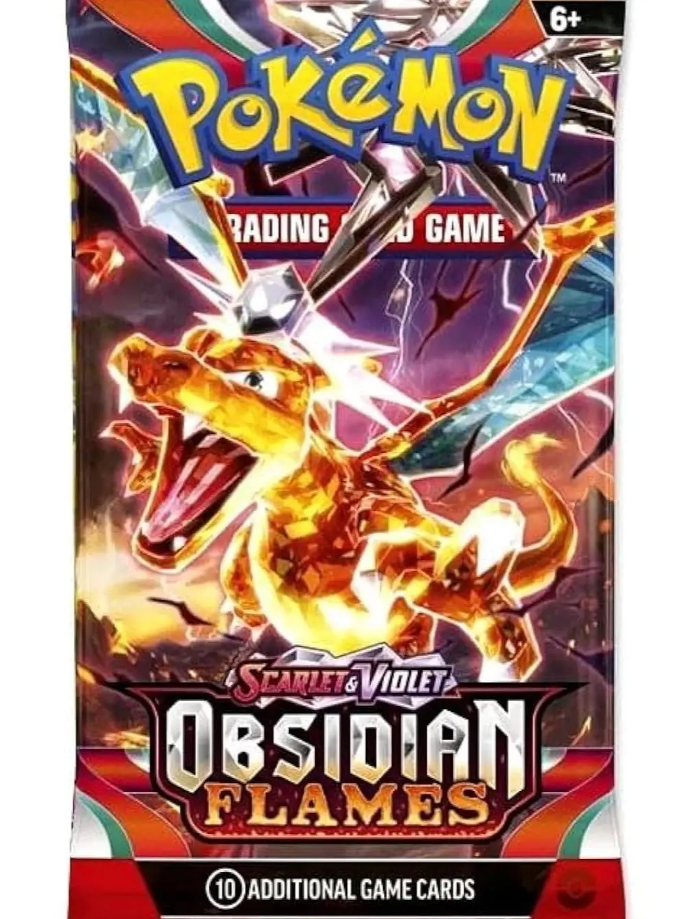 Pokémon SV03: Obsidian Flames Non-Sports TCG Single Pack, 1-Unit Collectible Trading Card Accessory, One Unit