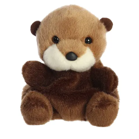 Palm Pals Adorable Selena Sea Otter Brown Small Soft Plush Collectable Stuffed Animal