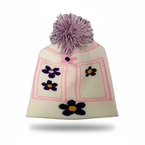 Boo's Door Beanie – Pastel Door Knit Hat for Theme‑Park Inspired Looks