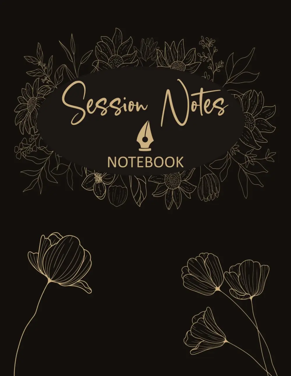 Session notes notebook for Therapist Counselors Coaches and Social worker, Customized Log Book To Record Client Problems, Progress