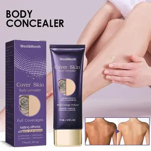 74ml Tattoo Concealer Waterproof Tattoo Concealer For Dark Spots Scars Tattoo Cover Up Makeup Use On Body Legs Concealer D8R4