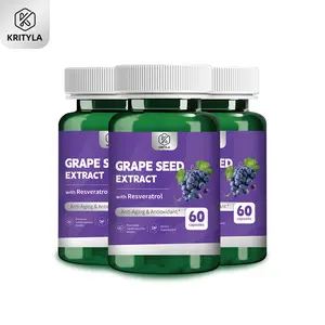 【KRITYLA】Grape Seed  Extract,Resveratrol,Anti-Aging & Antioxidant,Promotes Cardiovascular Health.