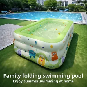 Kids Outdoor Play Portable Large Inflatable Cartoon Monster Swimming Pool for Backyard Summer Fun for Adults and Youngsters Rubber Adjustable Durable