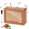 Wooden Money Box with Counter, 1 Count Money-Saving Box with Pen, Money Saving Jar and Piggy Bank for Adults & Kids, Wooden Savings Box Gift for Teen Girls and Friends, Cash Saving Box, Cash Coin Jar
