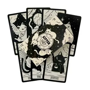 Cats Kitten Tarot Deck Cards Game Divination Deck English Versions Edition Oracle Board Playing Table Game For Party