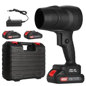 Turbo Jet Blower Cordless Super Power Air Duster Handheld Powerful Dryer for Car Dust Removal and Snow Removal Including Two Batteries