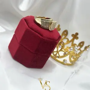 Valdes Luxury 14K Gold Plated Princess Style Ring for Women – Zirconia Statement Ring – High Quality Fashion Jewelry