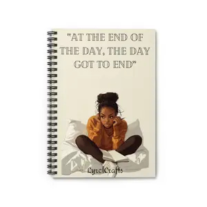 At the End of the Day Spiral Notebook - Ruled Line jjk notebooks