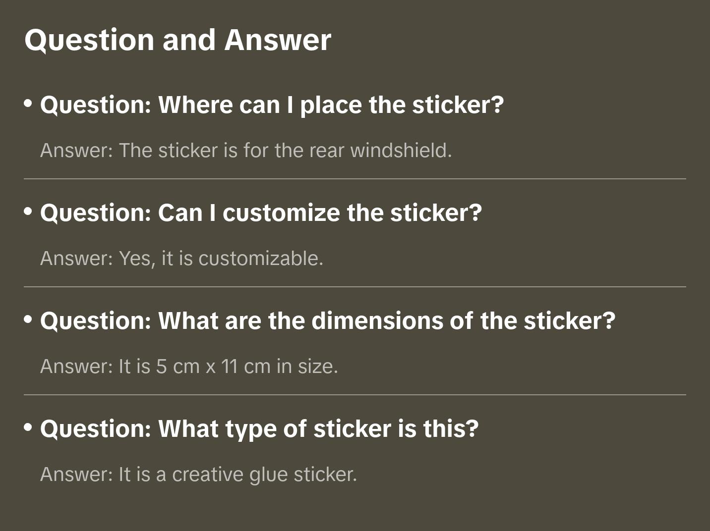 Trump 2024 Reflective Sticker