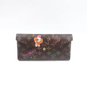 Pre-owned Louis Vuitton Coated Canvas Clutches & Wristlets Pochette Kirigami Brown Clutch T10414399