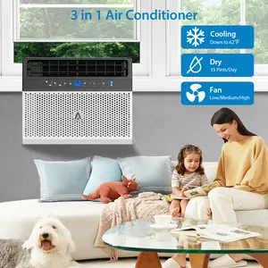 6000 BTUAir Conditioner  U-Shaped Window Air Conditioner,  Ultra Quiet Operation, Energy Efficient, Includes Remote Control