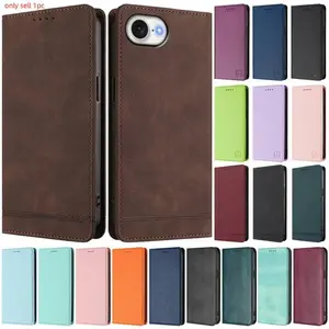 For iPhone 17E Cover Leather Magnetic Cover on for iphone 17e Case 17E 16E Luxury Flip Stand Protective Phone Case Shell Coque Casing Shockproof Protector Protection