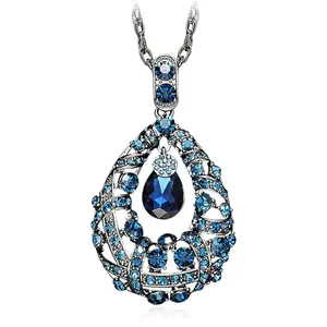 Long Pendant Necklace Sweater Chain Droplet Necklace Jewelry Accessories Dressy Collocation for Women