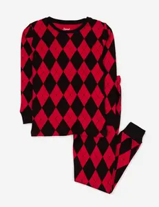 Cotton Argyle Print Pajamas