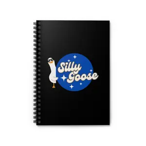 Spiral Notebook - Ruled Line-Silly Goose Funny Cute School aesthetic notebook composition notebook-Campus Notebook