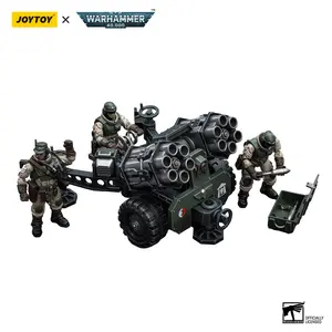 Joytoy 1/18 Fully Articulated Highly Detailed Astra Militarum Artillery Team ABS Model Figure, 5 Inches, Malleus Rocket Launcher Included, 12 Years Above, JT8841