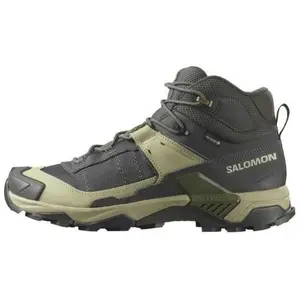 Salomon X Ultra 5 Mid GTX Men's Hiking Shoes with Fabric-Leather Upper, Comfort, Durability, Breathability, Support, and Lightweight Design Trending Shoes, House White Official Shoes to Get / Maison Mihara