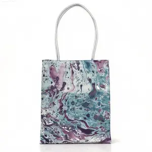 Shoulder Bag | Handmade One-of-a-kind Marbled Texture Pouch | Elegant Daily Carry & Luxury Gift Bag