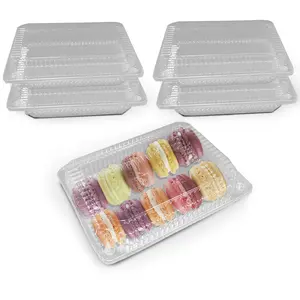 MT Products Plastic Food Containers 9" x 6.5" - Medium Deep Disposable Clear Containers for Snacks, Desserts, and Takeout – Made in USA