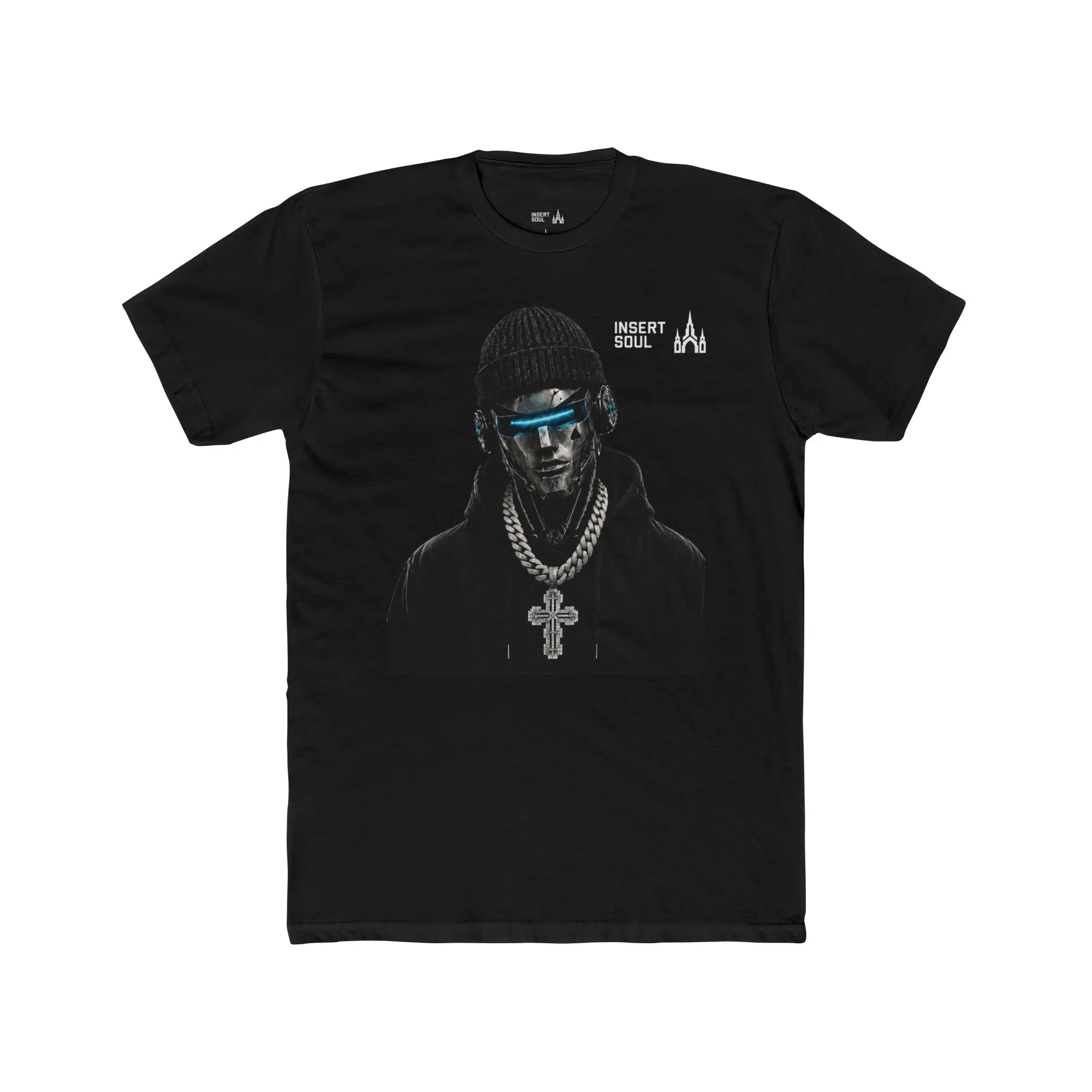 INSERT SOUL: Blu // Ice - Dark Cyber Streetwear Tee