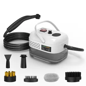 Home-use handheld steam cleaner, knob-operated, with six adjustable levels