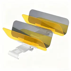 Day and Night Anti-Glare Car Windshield Visor  (2 Pack)- Premium Quality Universal Sunshade and Anti-Dazzle Night-time Driving Auto Accessory