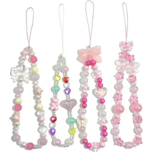 Phone Charms Cute Beaded Phone Lanyard Wrist Strap Aesthetic CellPhone  Cute PhoneCharms for Women